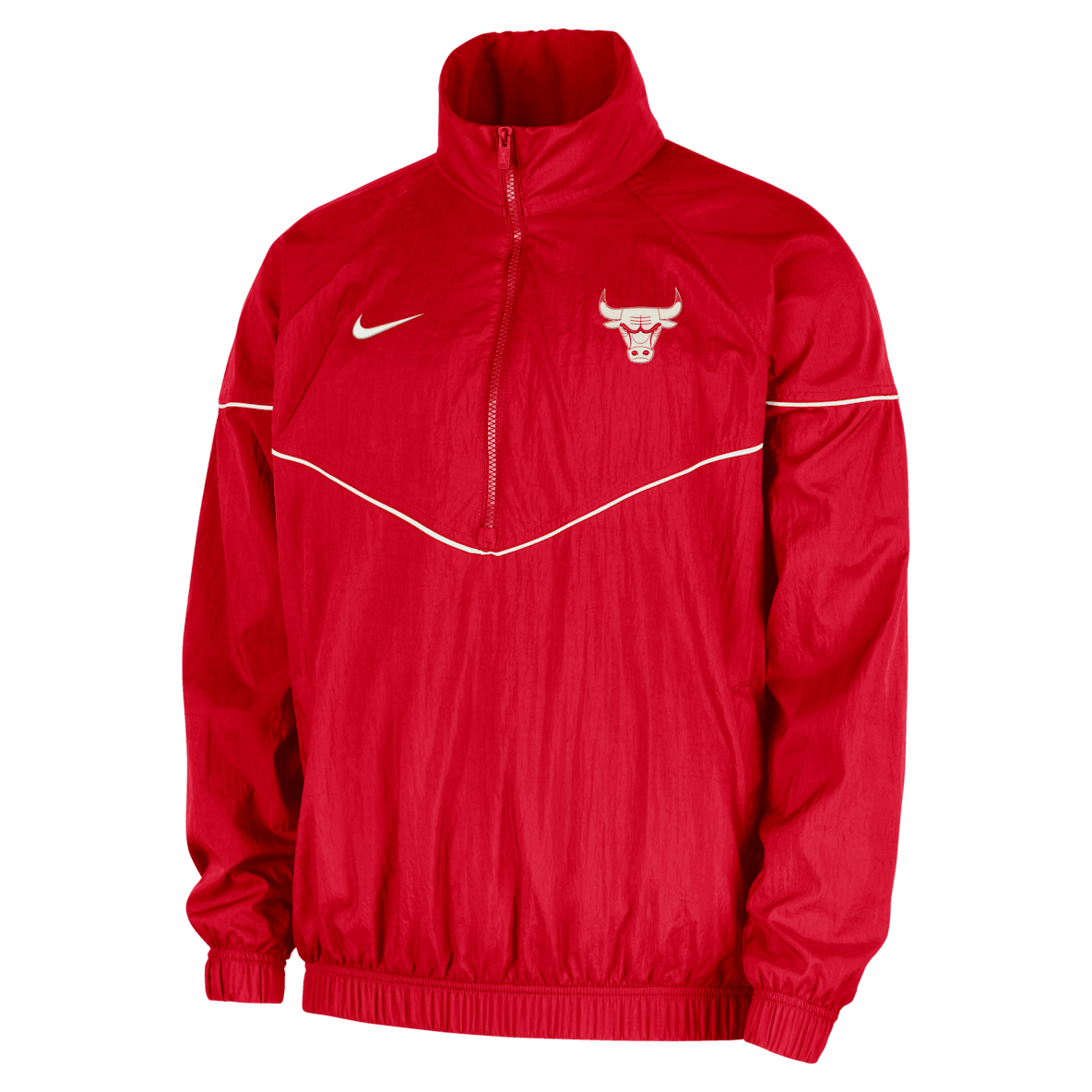 Nike アノラックジャケット Lレッド 70-80s NIKE Half Zip Packable Nylon Jacket ナイキ ハーフ